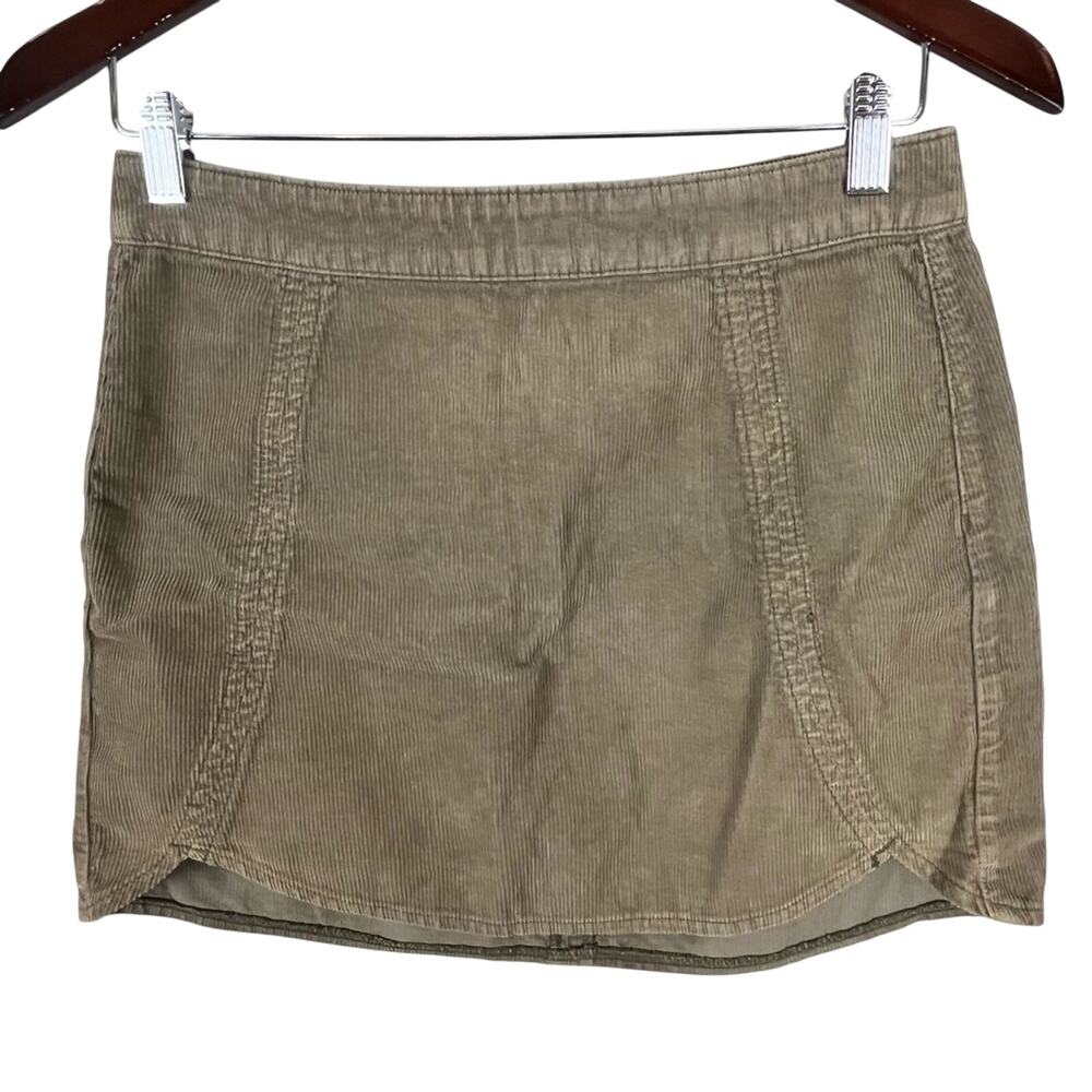 Pacsun Green Corduroy Mini Skirt Y2K 90s Grunge Skater Indie Fall Women’s 25